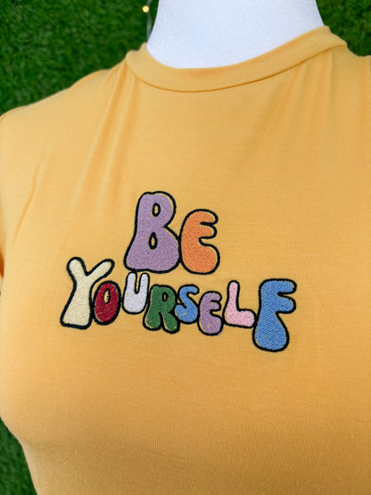 Be Yourself Yellow Bodysuit L