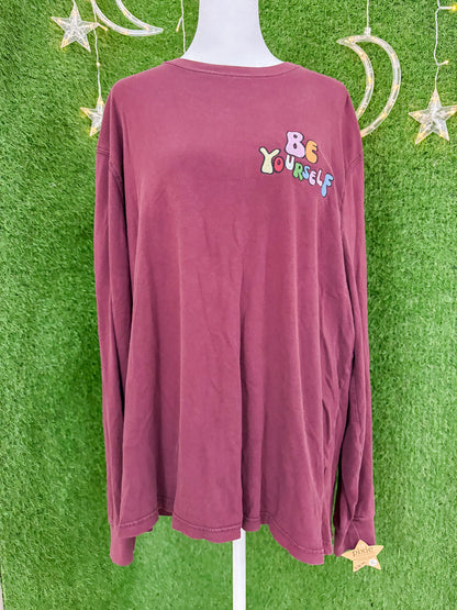 Be Yourself Maroon Longsleeve XL
