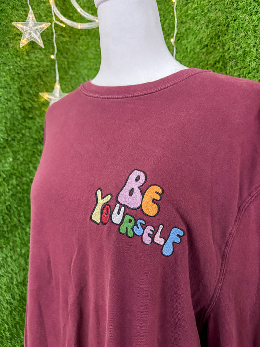 Be Yourself Maroon Longsleeve XL