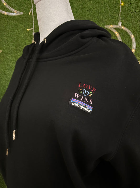 Love Wins Black Hoodie 2XL