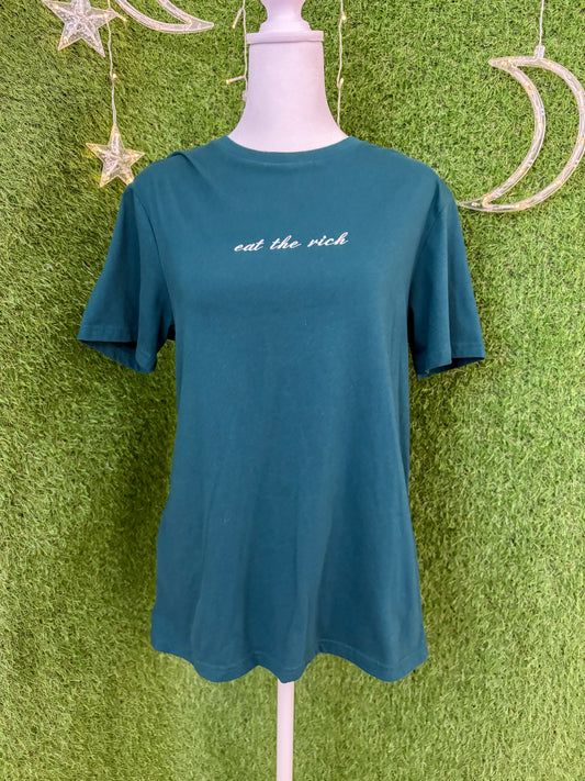 Eat the Rich Green T-Shirt S