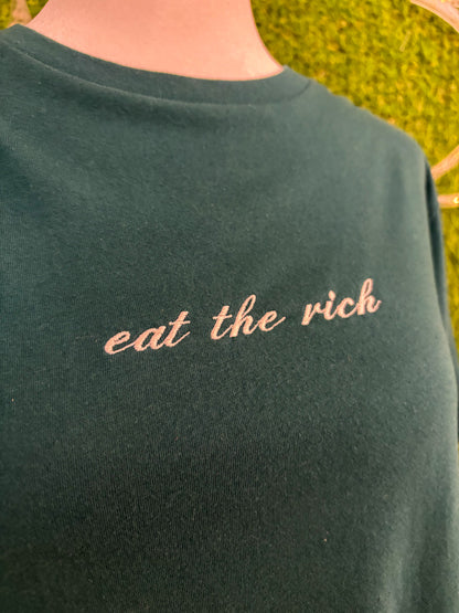 Eat the Rich Green T-Shirt S