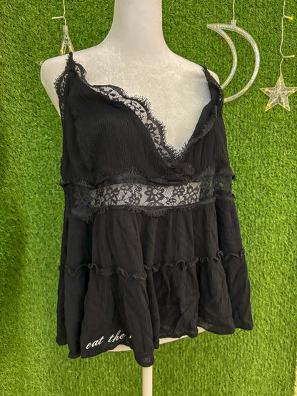 Eat the Rich Lacey Tank 3XL
