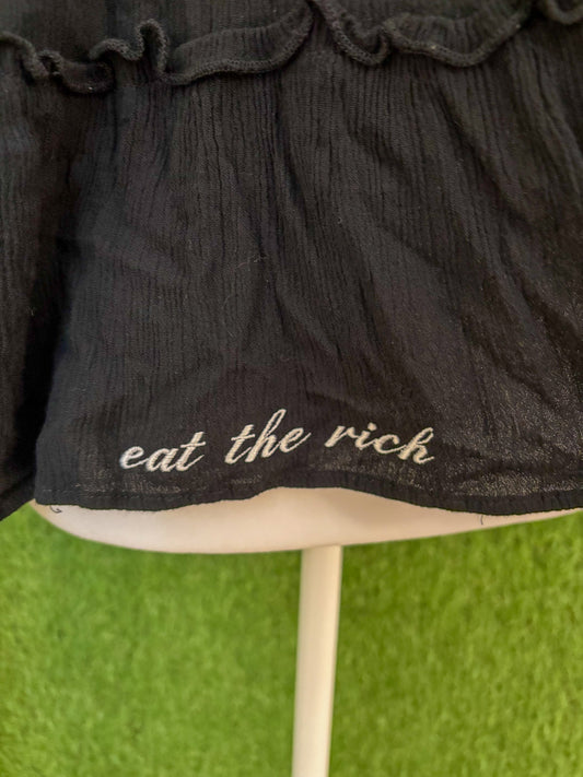 Eat the Rich Lacey Tank 3XL