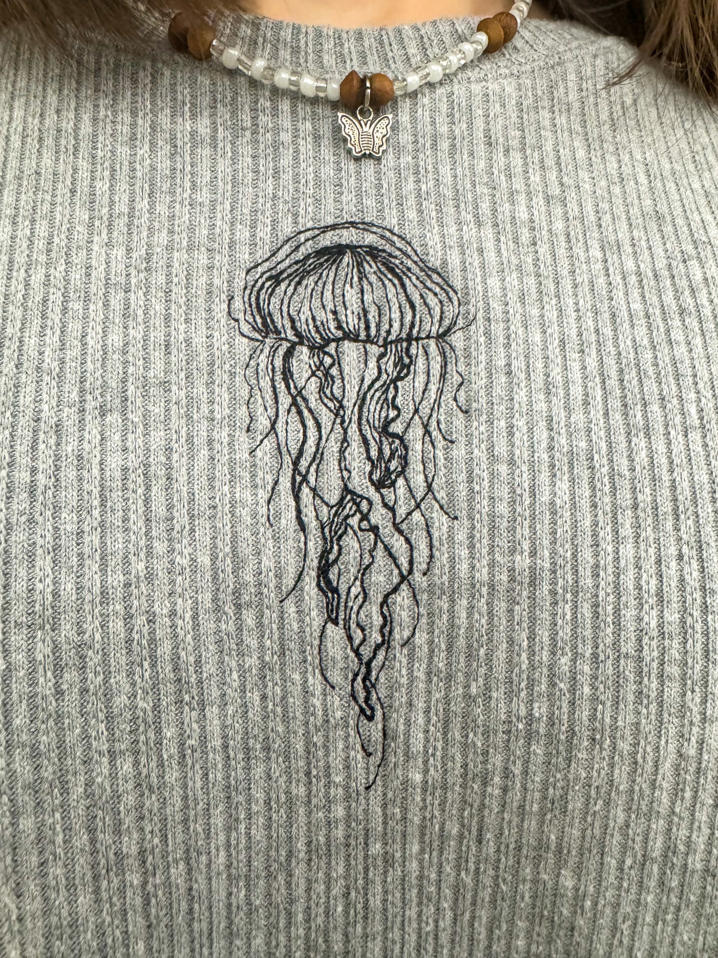 Jellyfish Cropped Sweater M