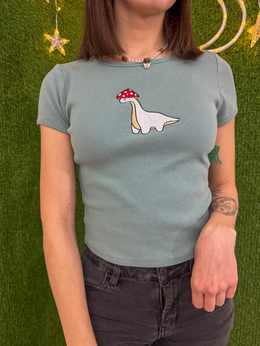 Mushroom Dino Baby Tee L