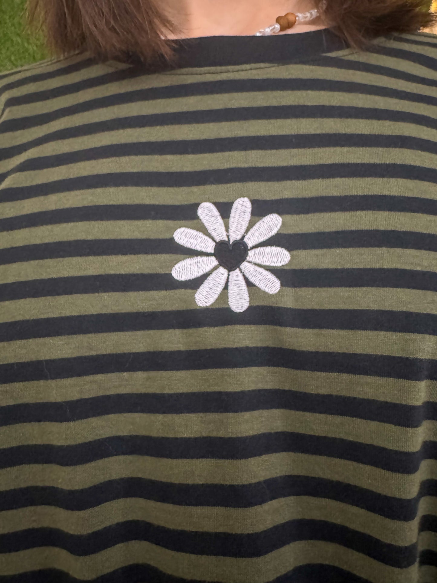 Daisy Striped Long Sleeve XL