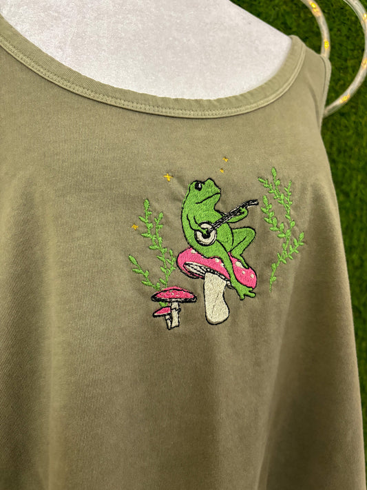 Banjo Frog Green Tank Top 3XL