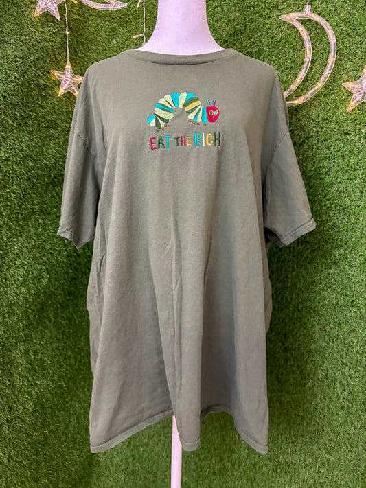 Eat the Rich Green T-Shirt 2XL
