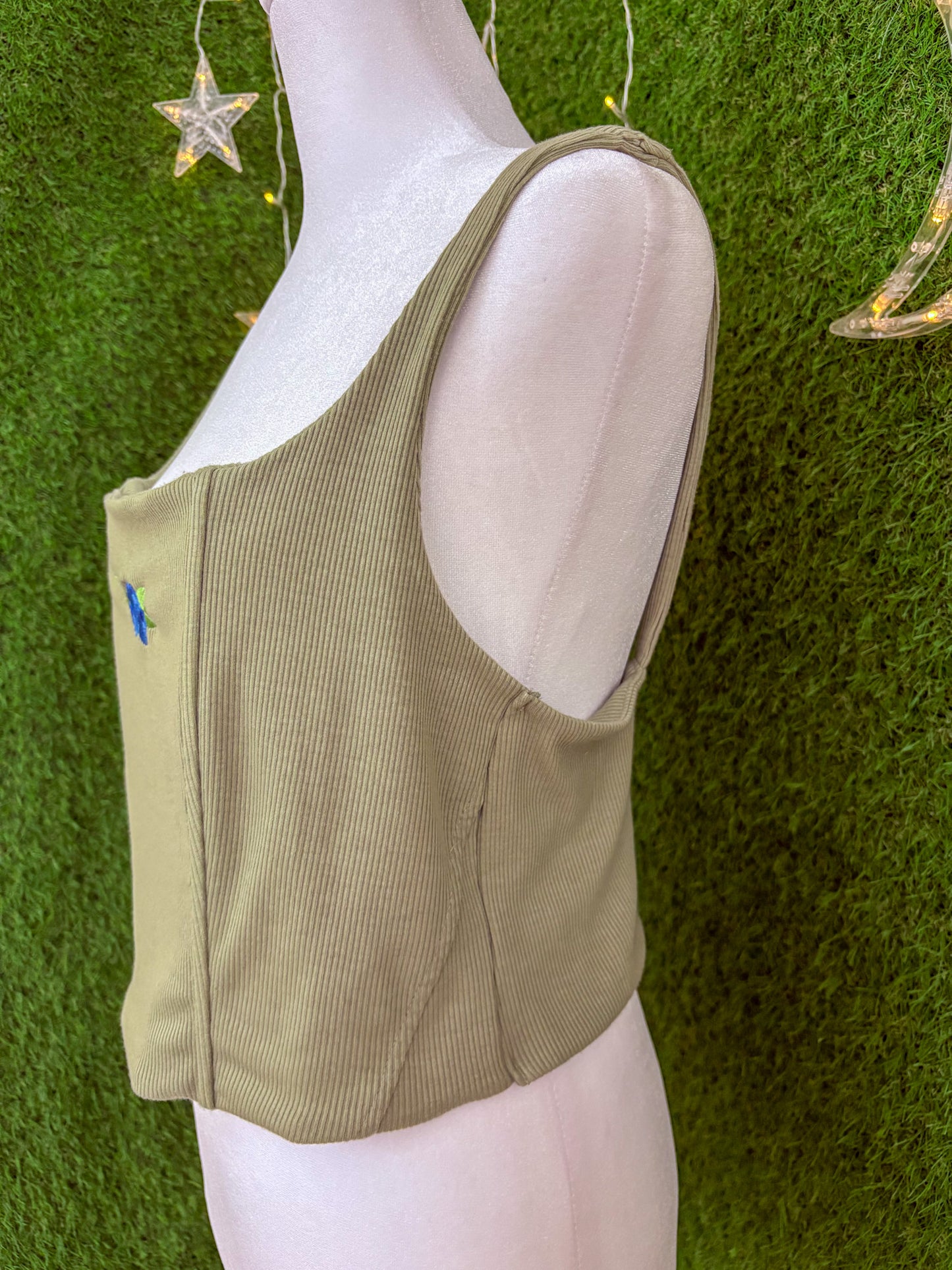 Blueberry Green Tank Top XL