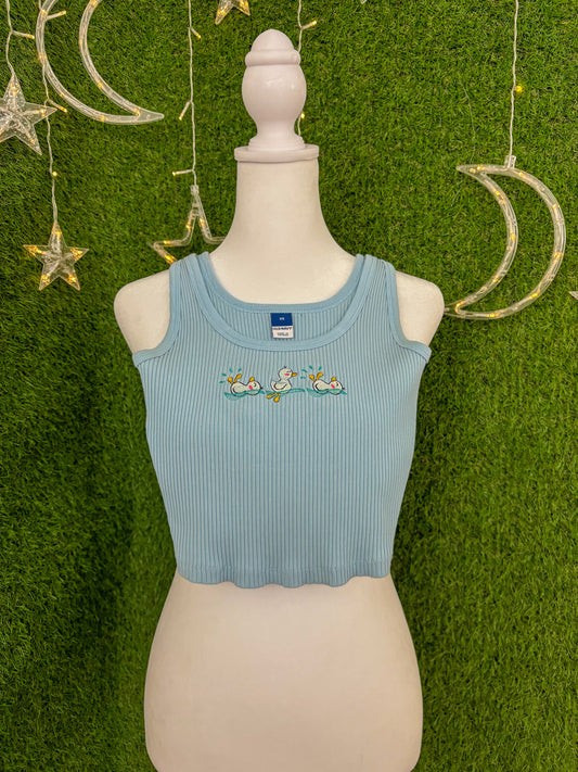Duckies Blue Tank Top XS