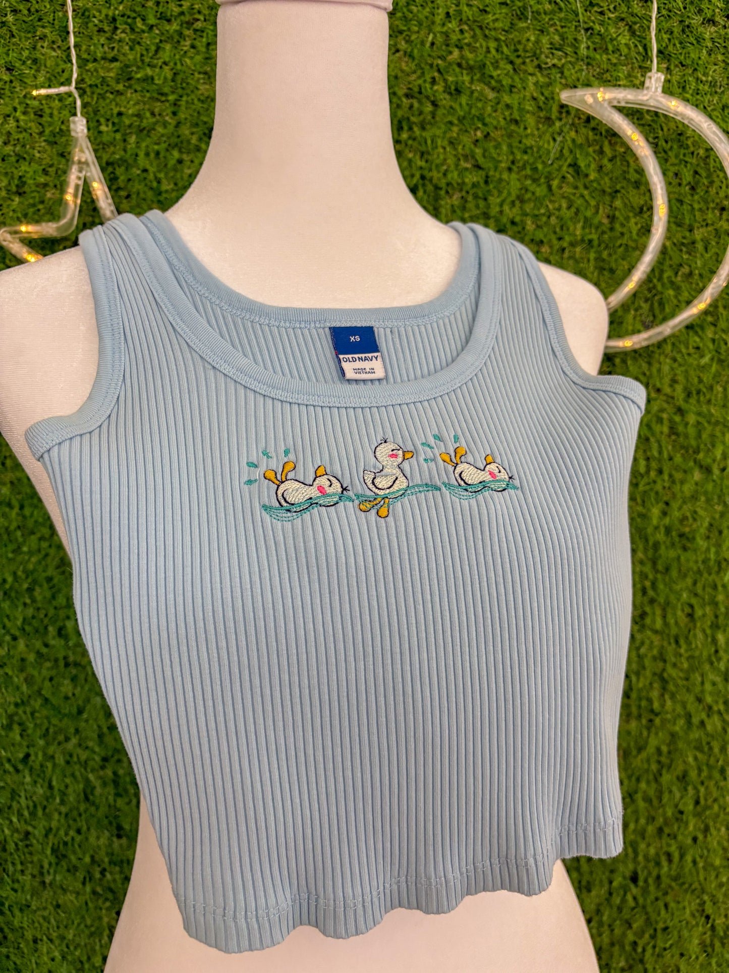 Duckies Blue Tank Top XS