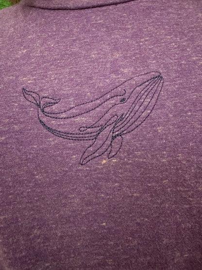 Whale Maroon Tee XL