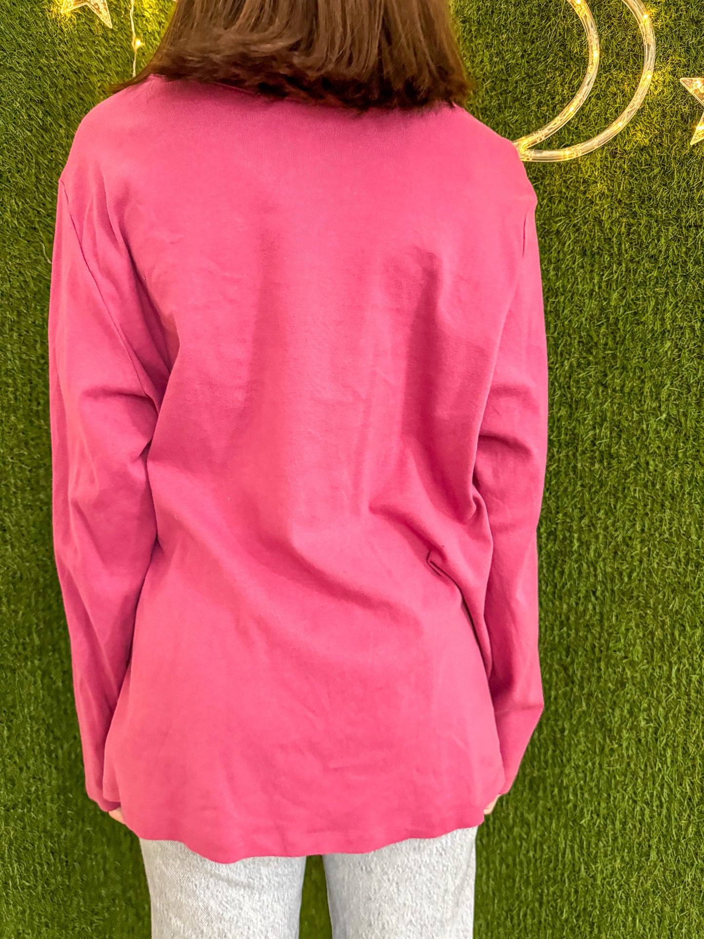Girls Just Wanna Have Fundamental Rights Pink Long Sleeve 2XL