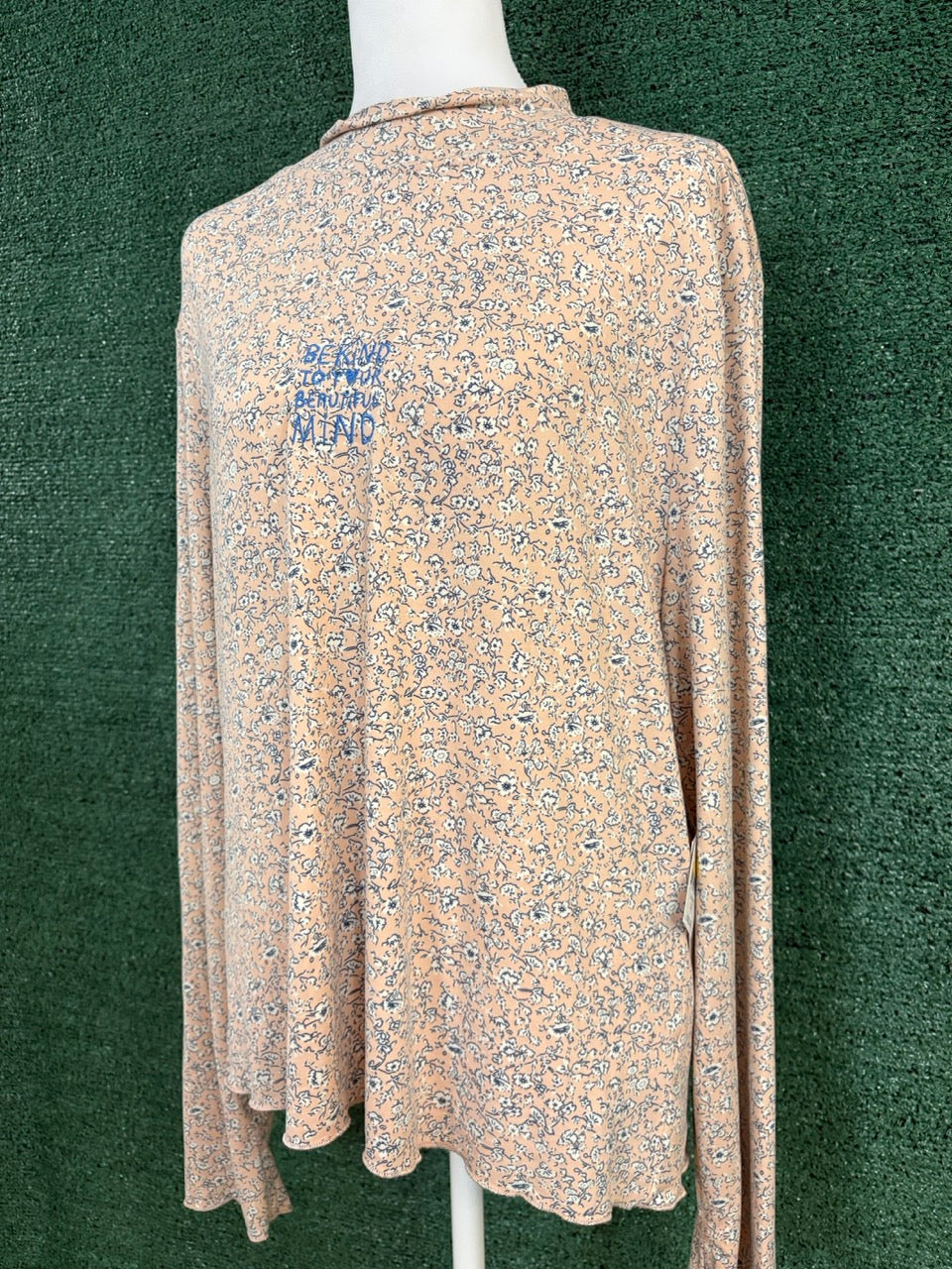 Be Kind to your Beautiful Mind Floral Long Sleeve 3XL