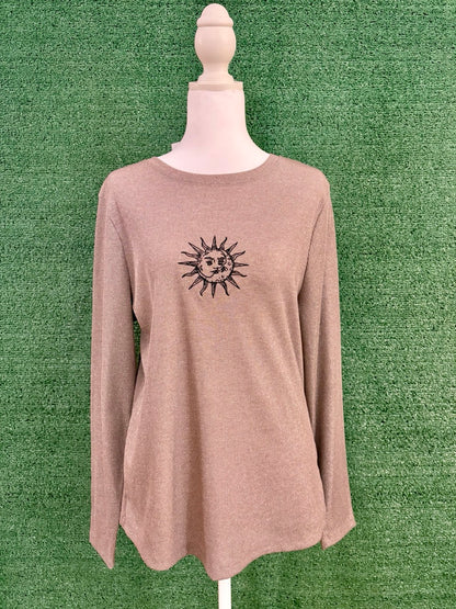Sun & Moon Sparkle Long Sleeve 2XL