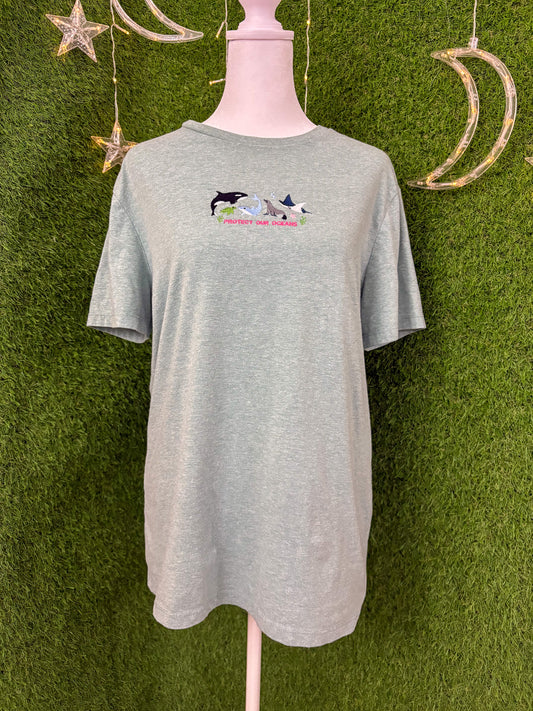 Protect our Oceans Green T-Shirt M