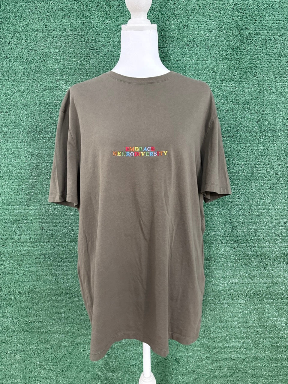 Embrace Neurodiversity Green T-Shirt L