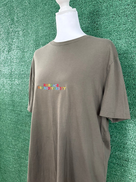 Embrace Neurodiversity Green T-Shirt L