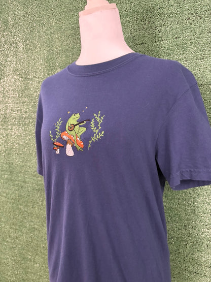 Banjo Frog Navy T-Shirt S