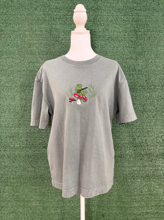 Banjo Frog Boxy Green T-Shirt XS