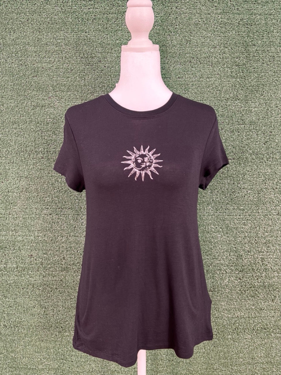 Sun & Moon Black T-Shirt XS