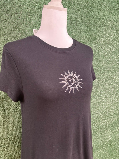 Sun & Moon Black T-Shirt XS
