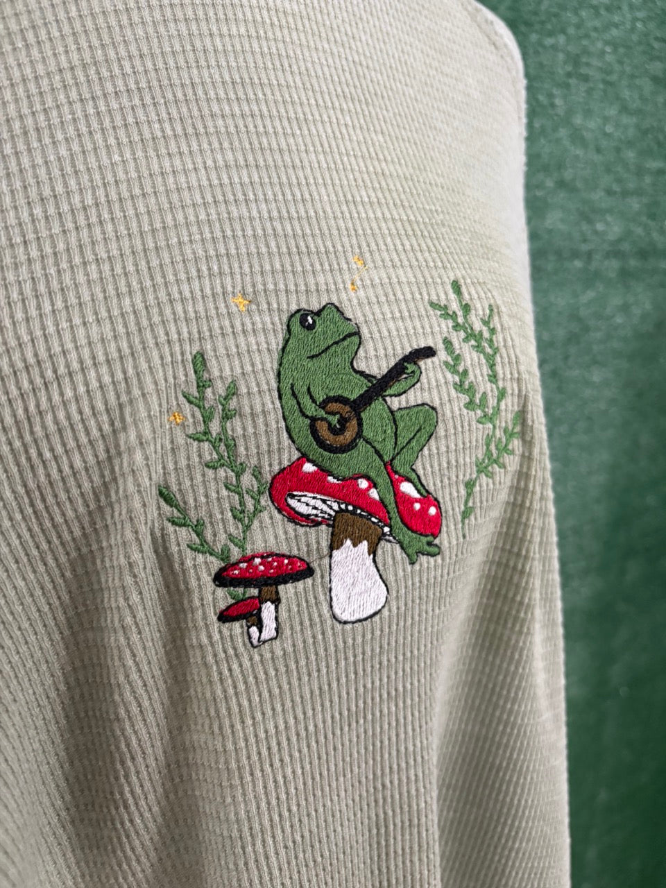 Green Thermal Banjo Frog Long Sleeve L
