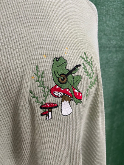 Green Thermal Banjo Frog Long Sleeve L