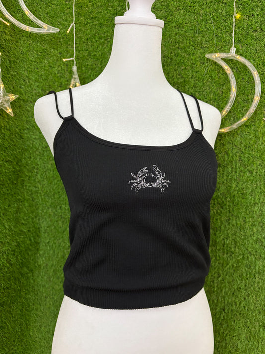 Crab Black Tank Top XL