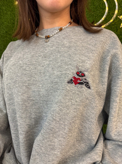 Mothman Hugging a Heart Thermal Long Sleeve 2XL