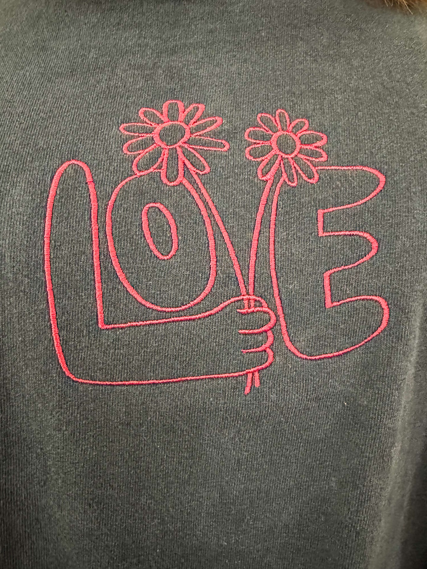 Love Black Long Sleeve 2XL