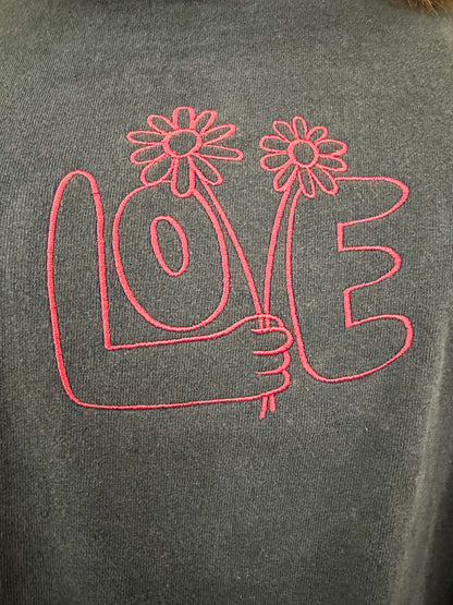 Love Black Long Sleeve 2XL