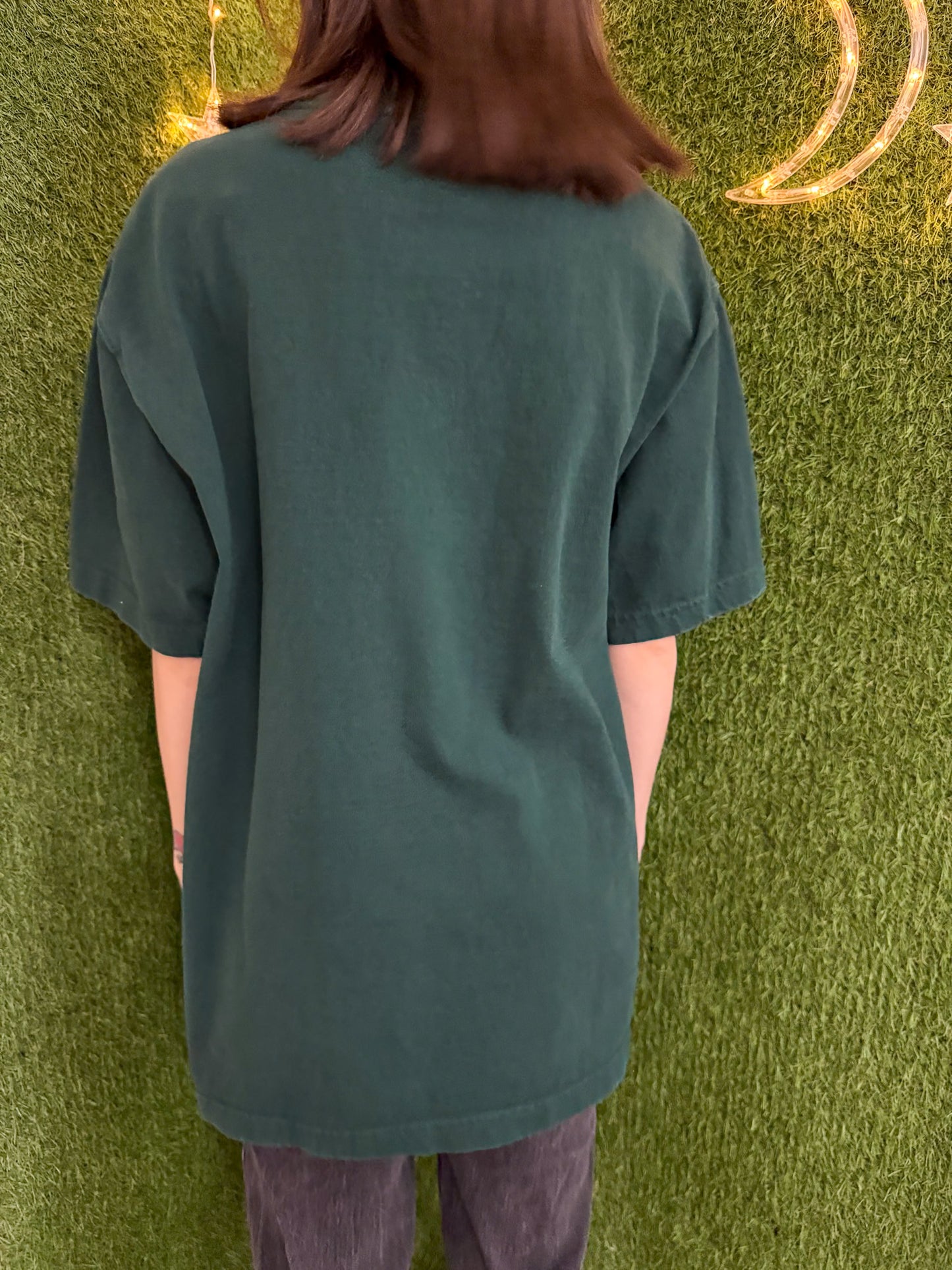 Eat the Rich Green Pocket Tee M