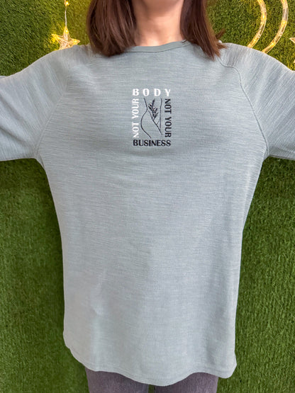 Not Your Body, Not Your Business Thermal Long Sleeve M
