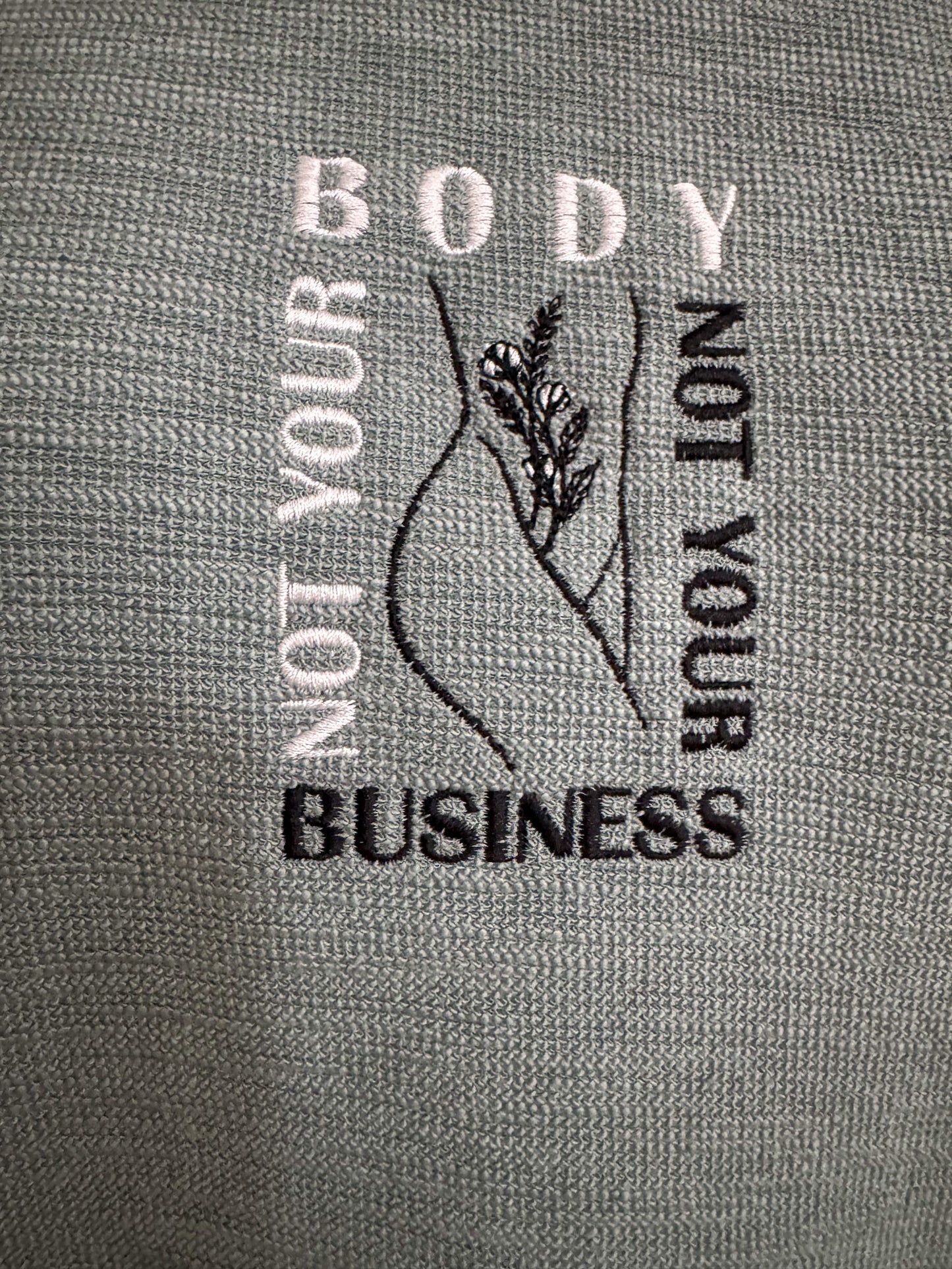 Not Your Body, Not Your Business Thermal Long Sleeve M
