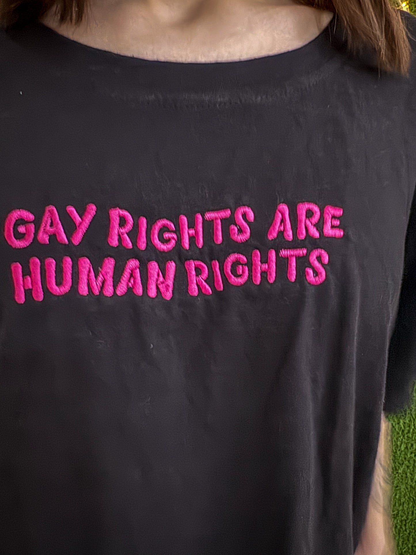 Human Rights Puffy Sleeve T-Shirt 3XL