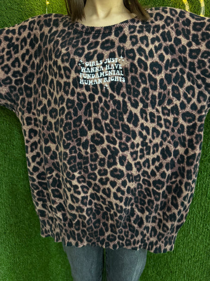 Girls Just Wanna Have Fundamental Human Rights Long Sleeve 4XL