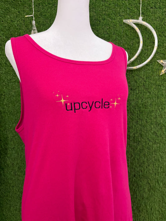 Upcycle Pink Tank Top 2XL