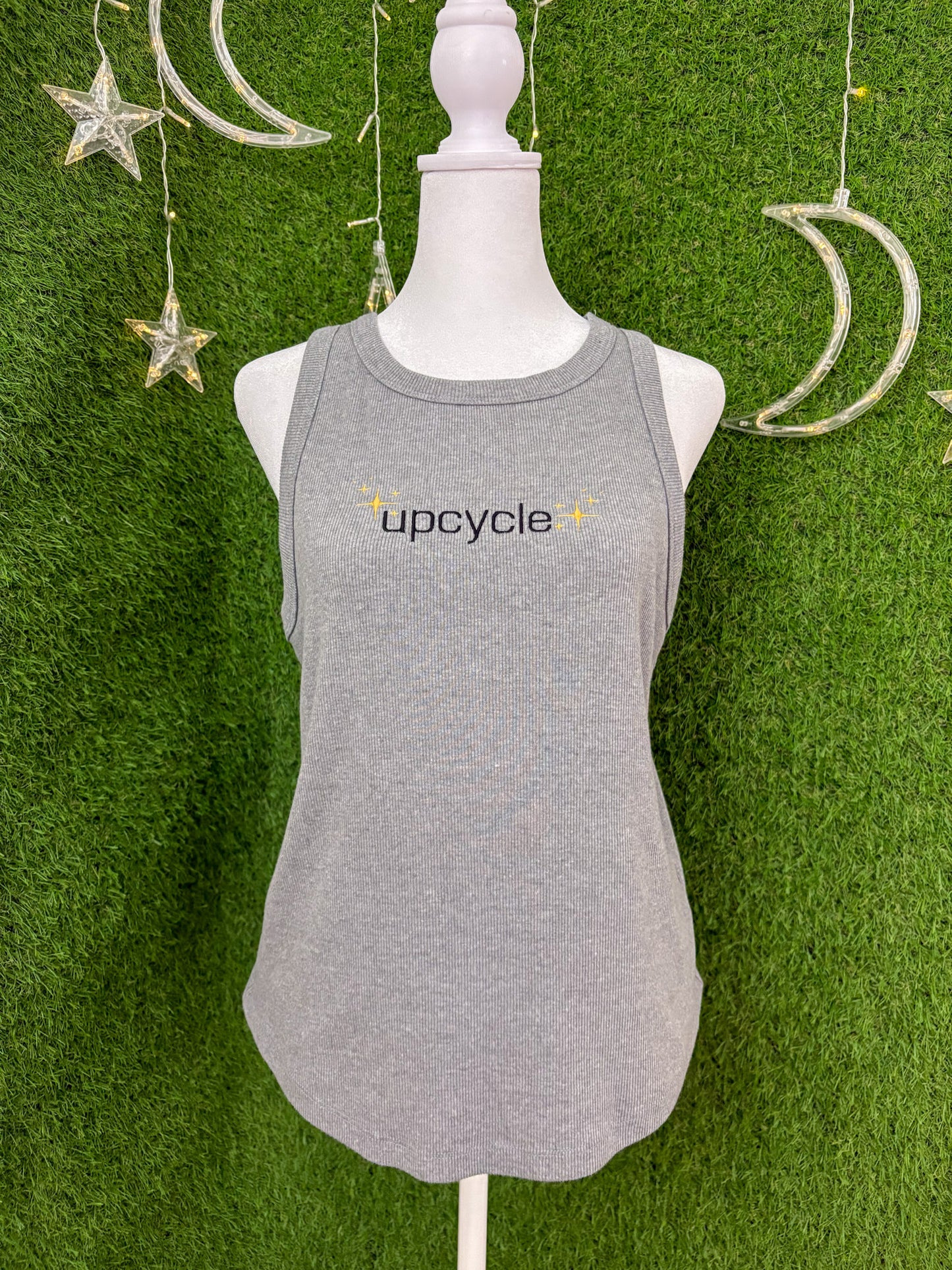 Upcycle Grey Tank Top XL