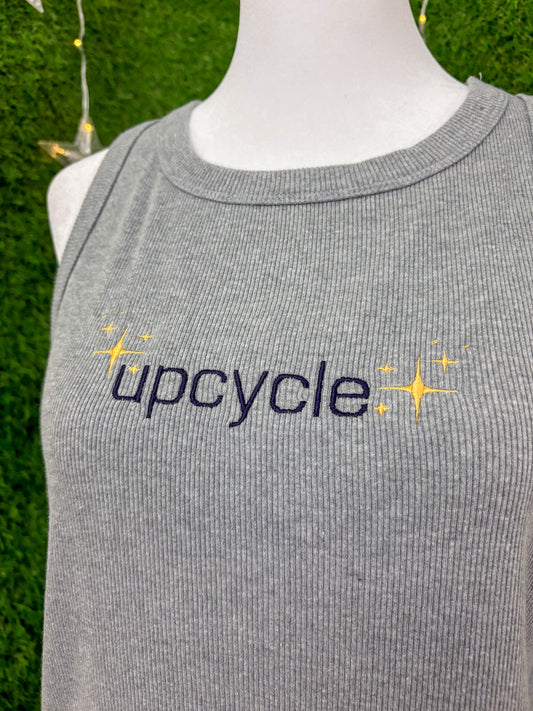 Upcycle Grey Tank Top XL