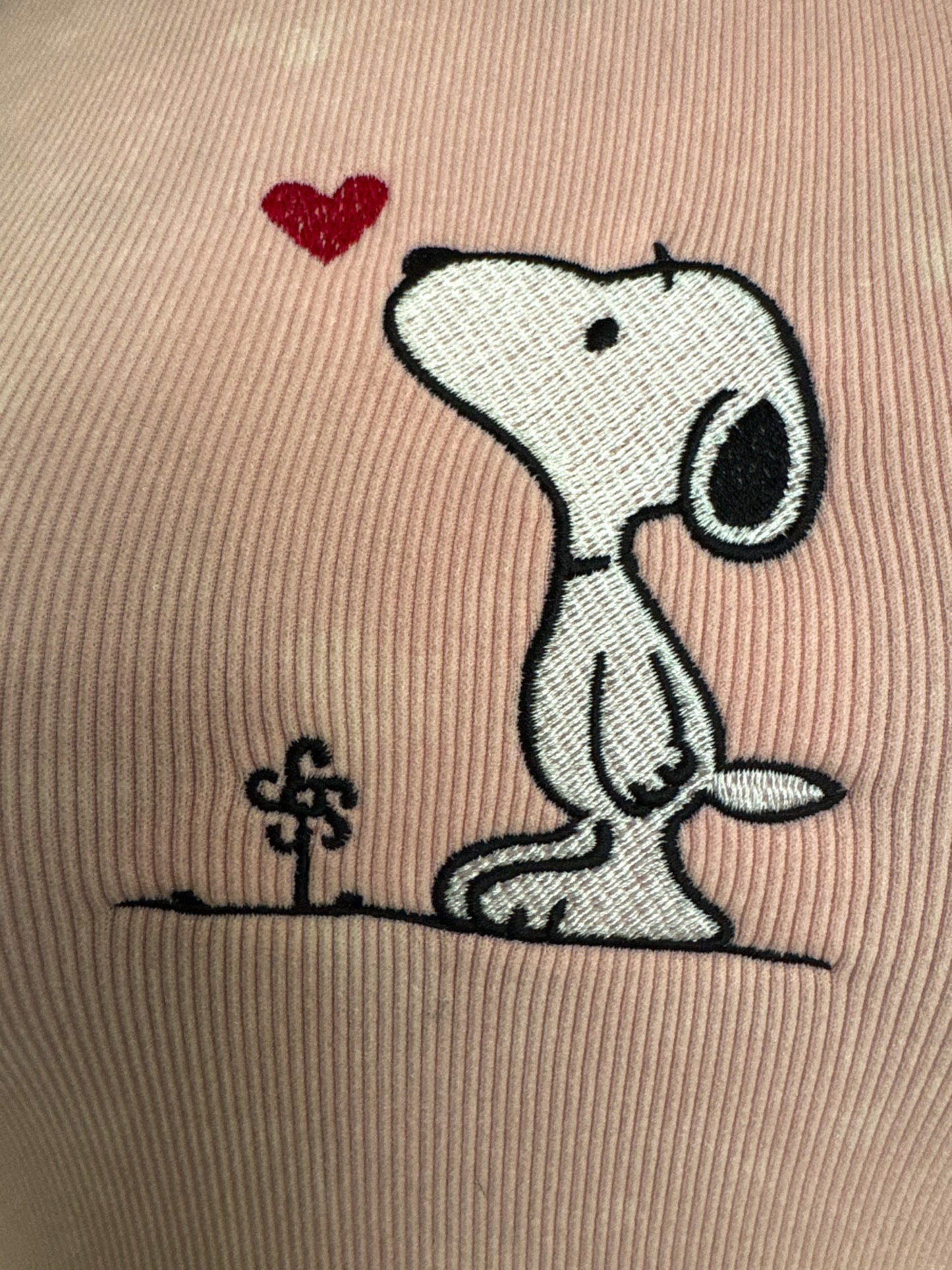 Snoopy Pink Baby Tee S