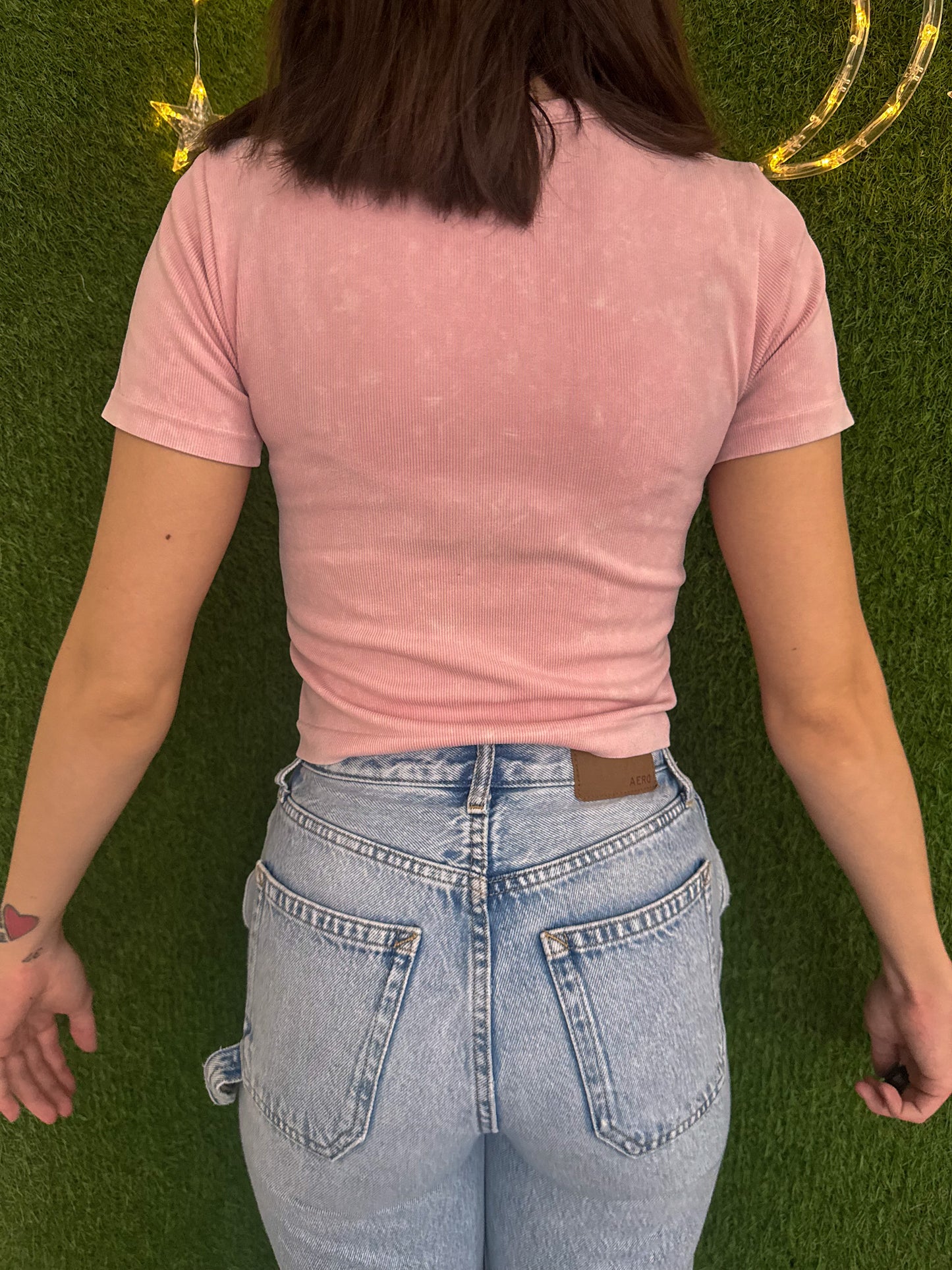Snoopy Pink Baby Tee S