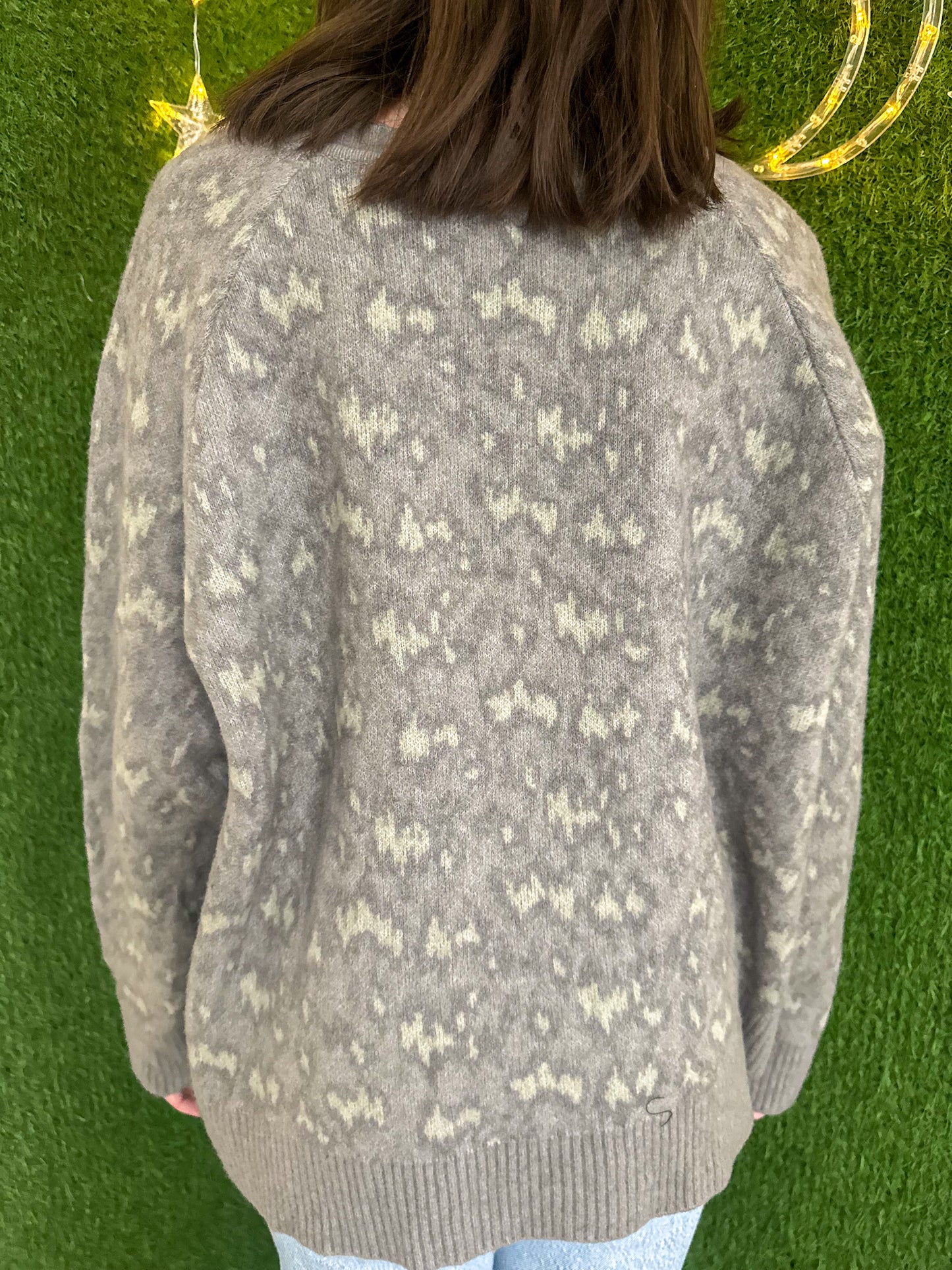 Take Care of Yourself Patterned Sweater 3XL