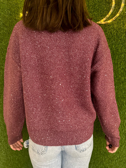 Love Flowers Sparkle Cropped Sweater 2XL