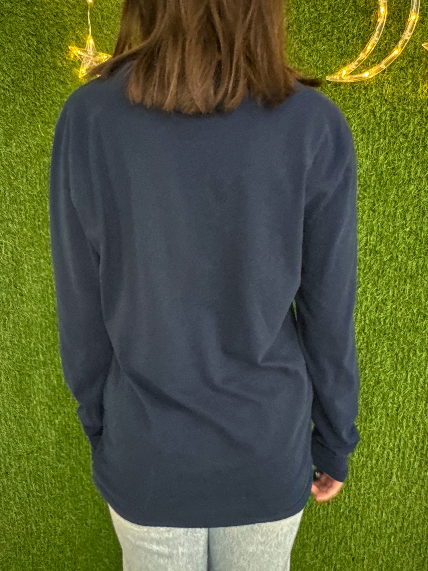 Navy Self Love Juice Long Sleeve S