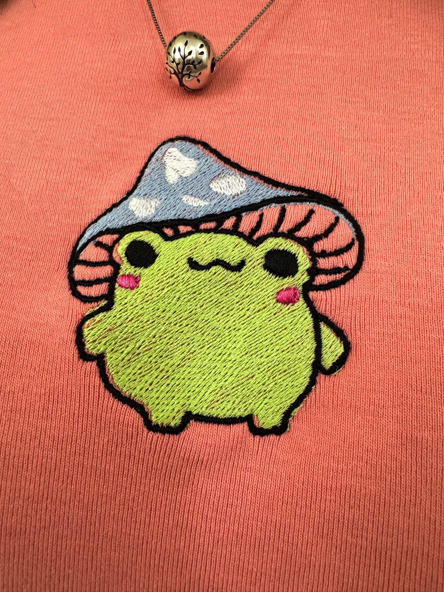 Mushroom Frog Coral T-Shirt XL