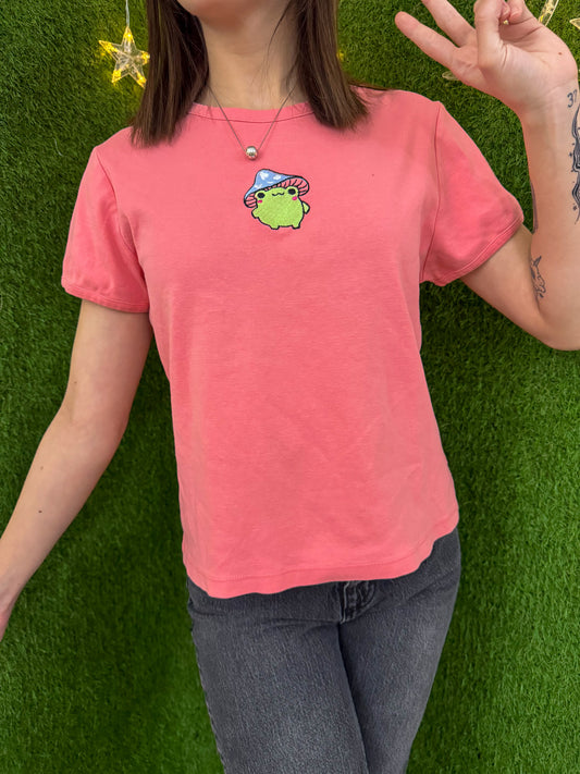 Mushroom Frog Coral T-Shirt XL