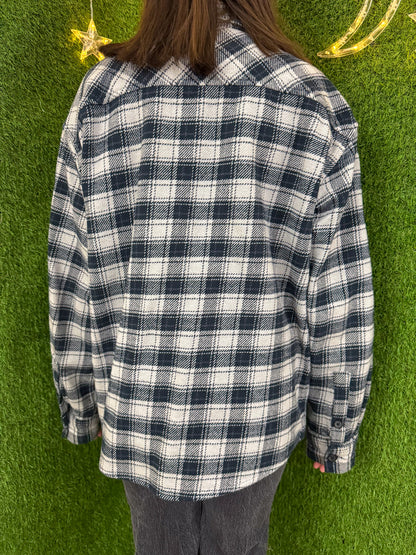 Cowboy Giraffe Pocket Flannel  M