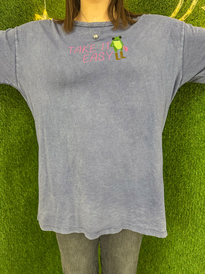 Take it Easy Navy Tee S